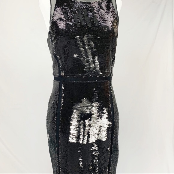 Julia Jordan Sequin and Mesh Cocktail Dress - Picture 6 of 12